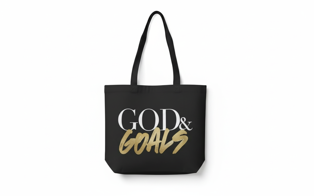 God and Goals Totebag