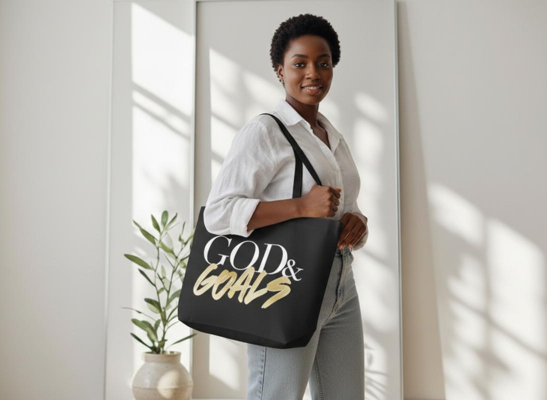 God and Goals Totebag