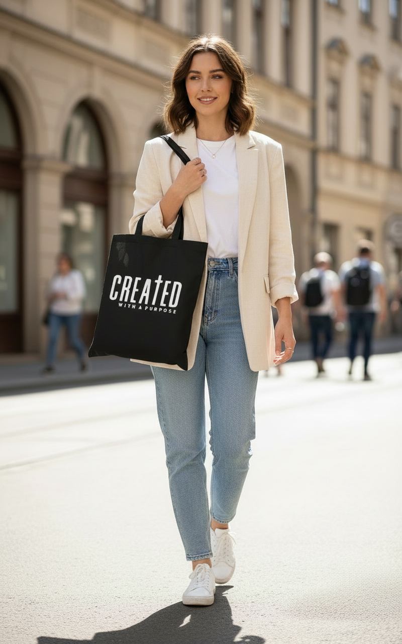 Created With A Purpose Tote bag