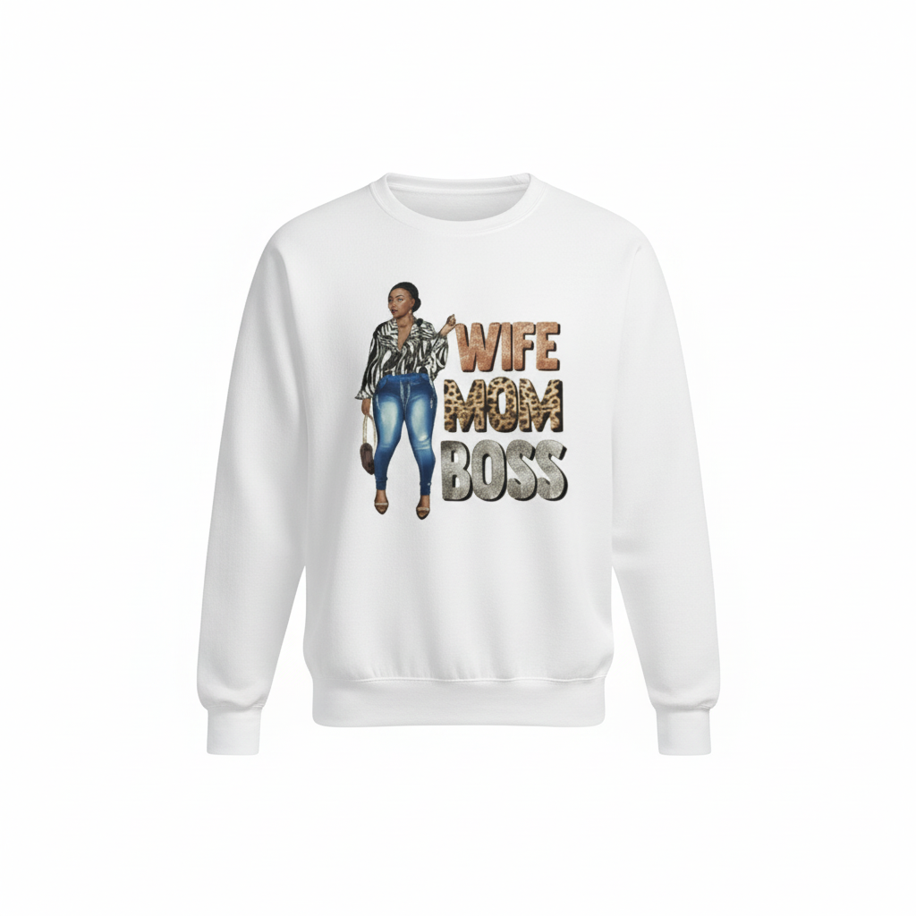 Wife Mom Boss Sweatshirt
