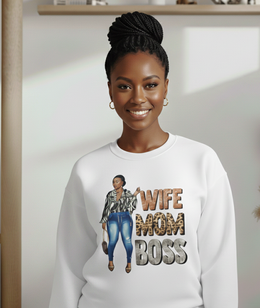 Wife Mom Boss Sweatshirt