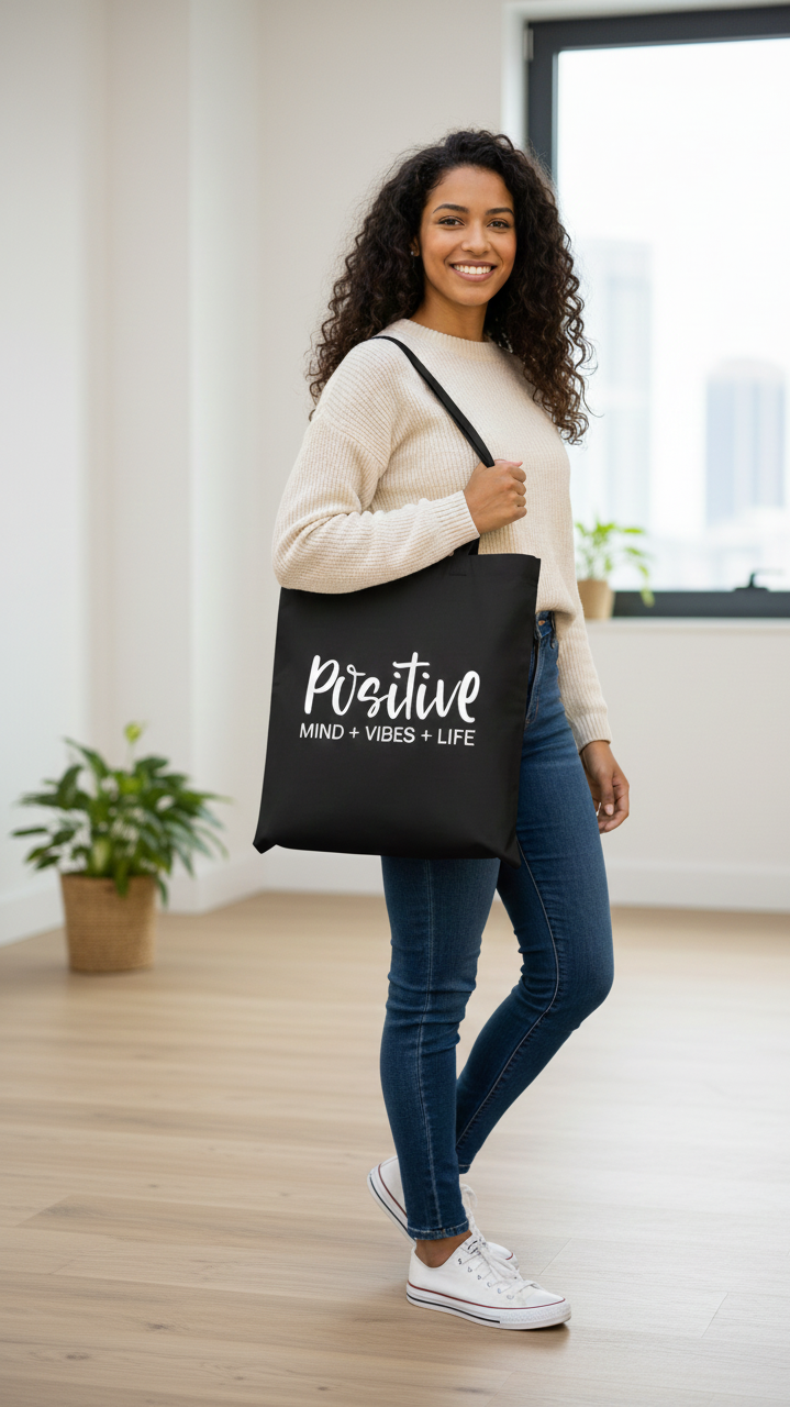 Positive Mind-Vibes-Life Tote bag