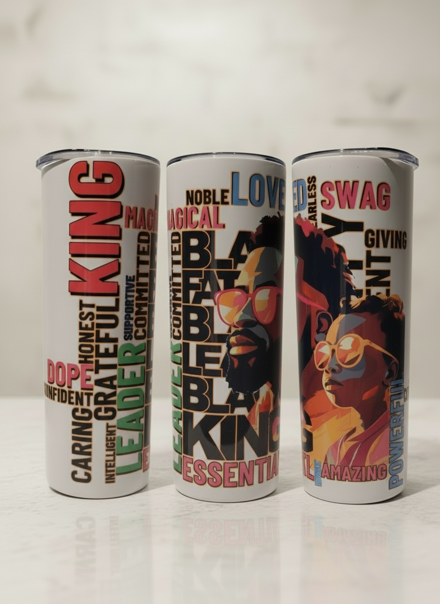 Black Father Affirmation Tumbler