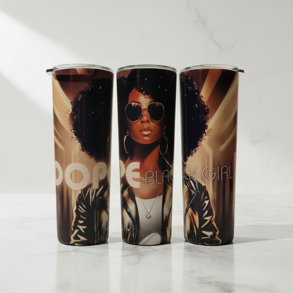 Dope Black Girl Tumbler