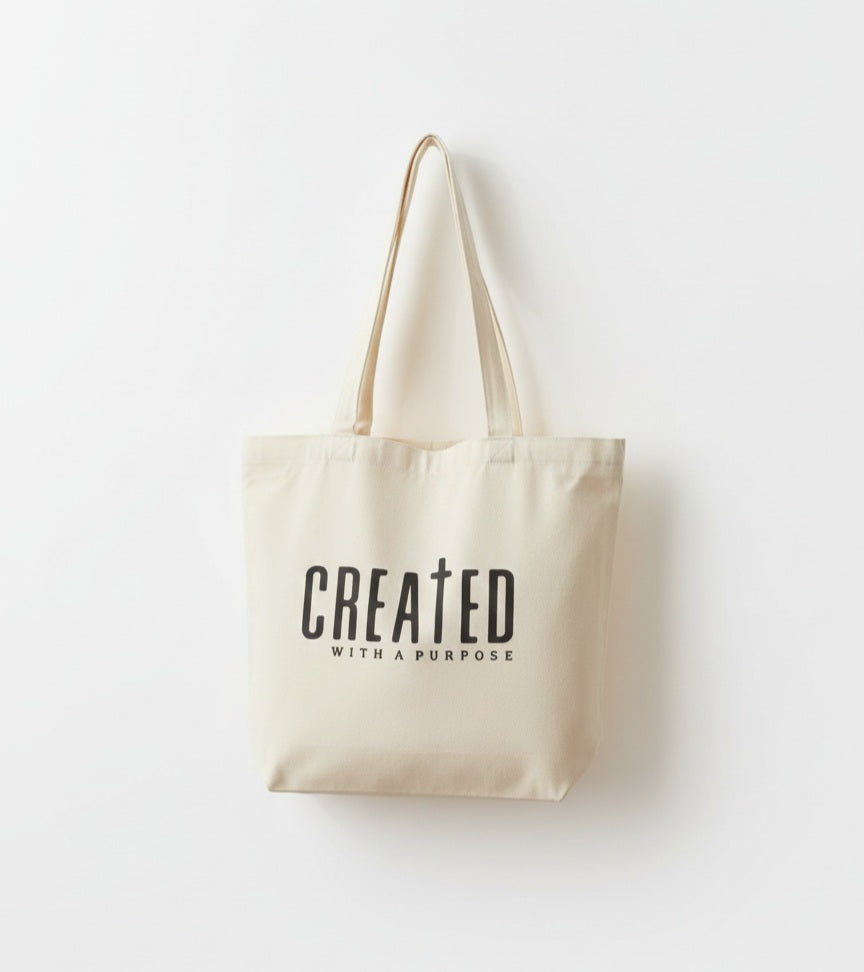Created With A Purpose Tote bag